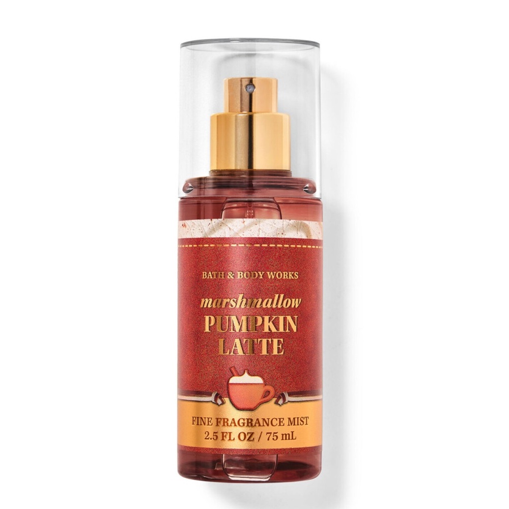 Bath & Body Works Marshmallow Pumpkin Latte Travel Size Body Spray 2.5 fl oz